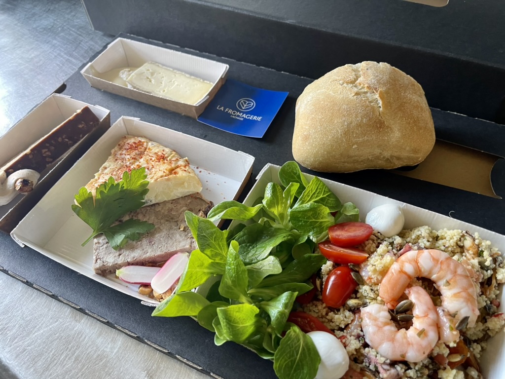 Composition d'un plateau repas du Cheverny